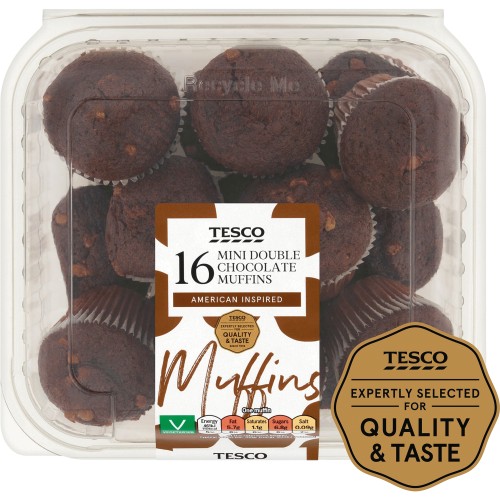 Tesco Double Chocolate Mini Muffins