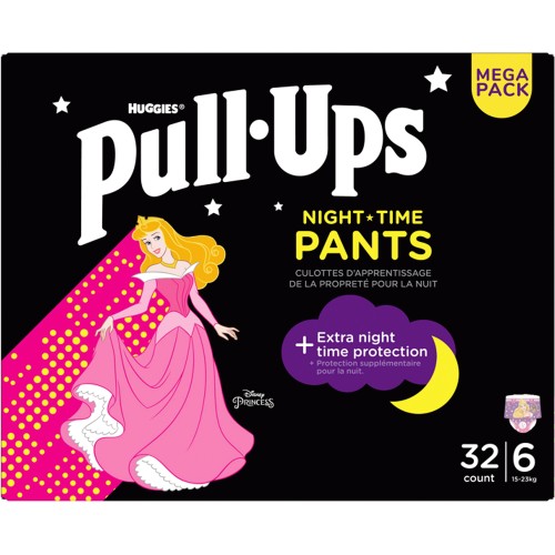 Pull-Ups Trainers Night Girls Nappy Pants Size 5-6+ (2-4 Yrs)