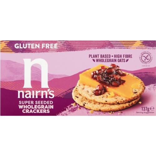 Nairn's Gluten Free Super Seeded Wholegrain Crackers (137g) Compare