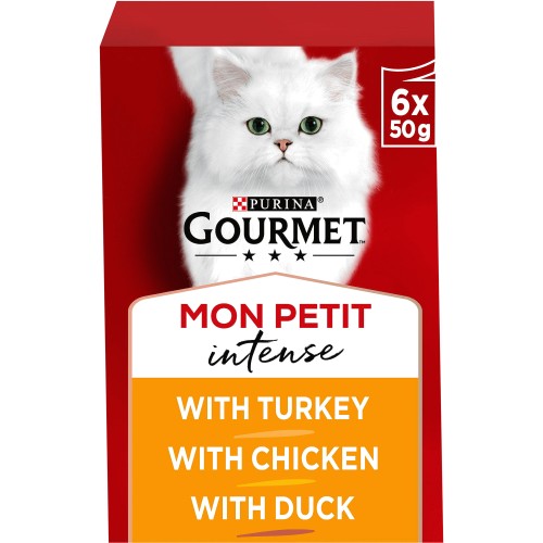 Gourmet Mon Petit Cat Food Pouches Poultry (6 x 50g)