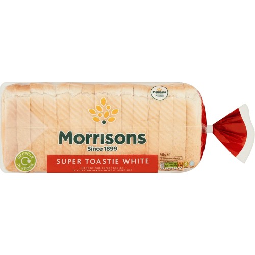 Morrisons Super Toastie White Bread (800g) Compare Prices & Where To Buy Trolley.co.uk