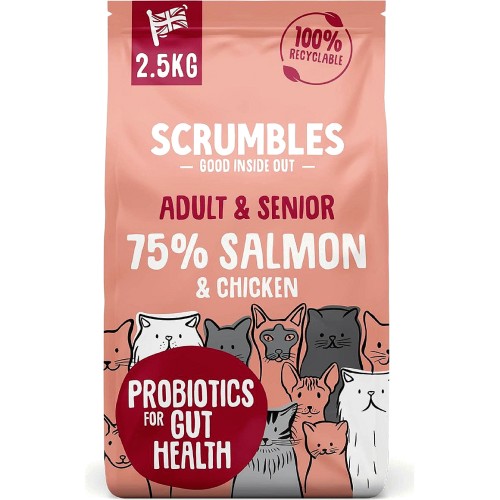 Adults and Seniors Salmon Dry Cat Food