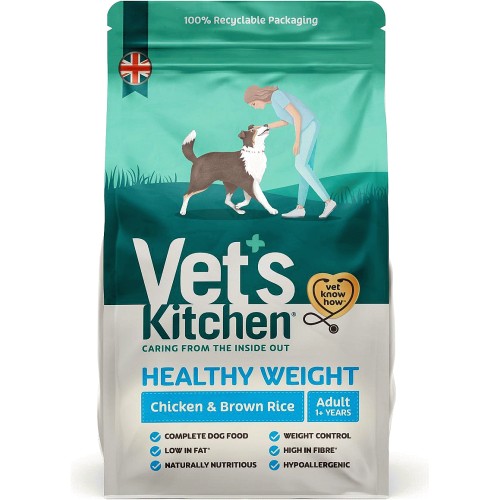 Vet's Kitchen Healthy Weight Adult Dry Dog Food Chicken & Brown Rice