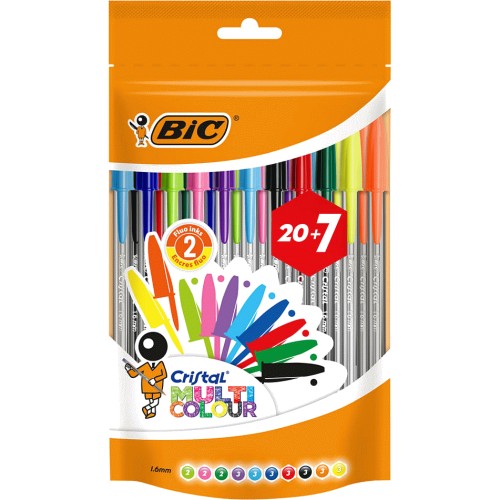 Multicolour Cristal Ball Point Pens