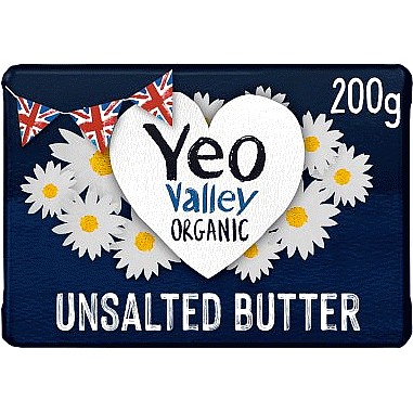 Yeo Valley Organic Unsalted Butter (250g)