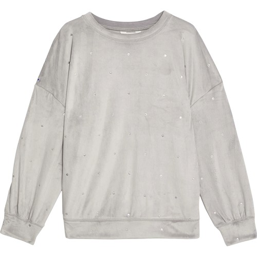 M&S Flexifit Foil Polka Dot Velour Lounge Sweatshirt Small Silver Grey -  Compare Prices & Where To Buy 