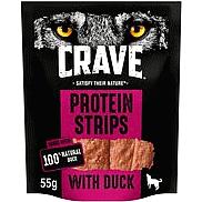 Crave Dog Protein Strips With Duck