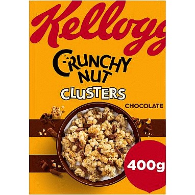 Kellogg's Crunchy Nut Chocolate Clusters Breakfast Cereal (450g