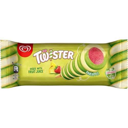 lemon and lime ice lolly