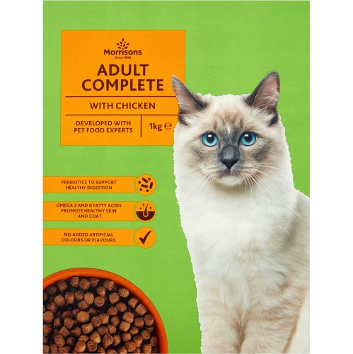 Morrisons Complete Dry Cat Food With Chicken Vegetables 1kg