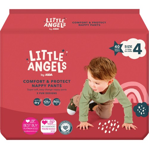 ASDA Little Angels Comfort & Protect Size 6 plus Nappies - ASDA