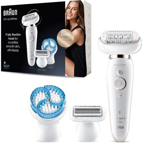 Braun Silk-epil 9 Flex Epilator with Flexible head for Easier Hair Removal  White Gold 9-010 - Compare Prices & Where To Buy 