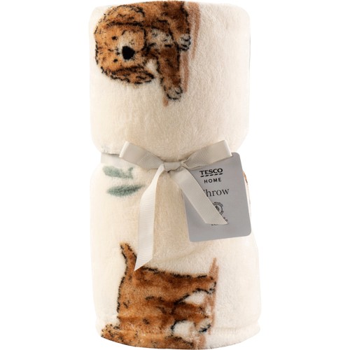 Tesco fur throw best sale