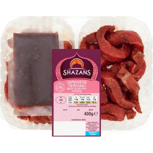 Shazans Japanese Teriyaki Beef Stir Fry Strips (400g) - Compare Prices