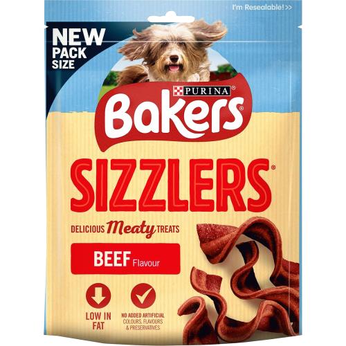 Bakers Sizzlers Dog Treats Bacon (90g) Compare Prices Trolley.co.uk