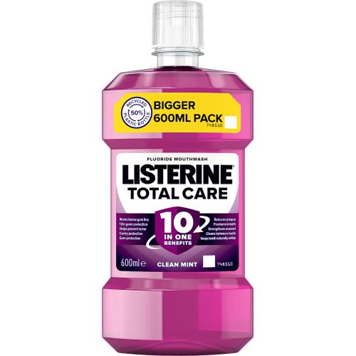 Listerine Total Care Mouthwash Duo (2 x 600ml) Compare Prices