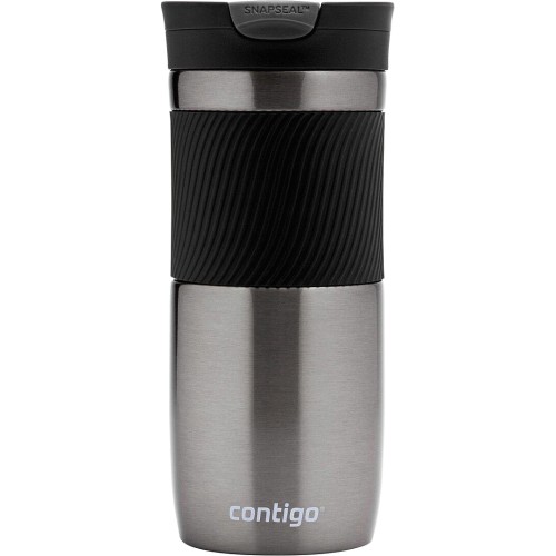 Morrisons 400ml Stainless Steel Travel Mug With Handle