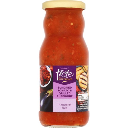 Sainsbury's Sundried Tomato & Grilled Aubergine Pasta Sauce Taste the