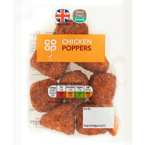 Coop Chicken Poppers (72g) Compare Prices & Where To Buy Trolley.co.uk