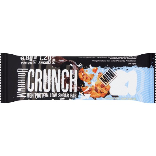 Warrior Crunch High Protein Low Sugar Bar Chocolate Chip Cookie Dough