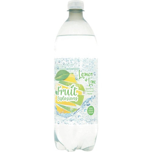 Fruit Explosions Lemon & Lime Sparkling Flavoured Water (1 Litre