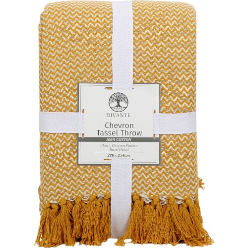 Tesco ochre throw outlet