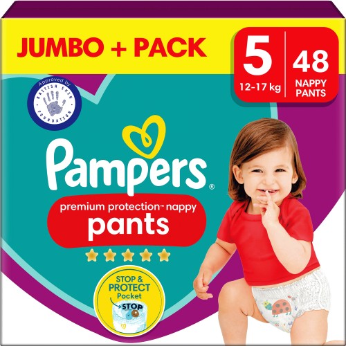 Active Fit Nappy Pants Size 5 Jumbo+ Pack 44 Pants