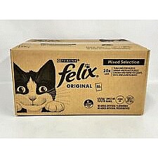 Felix Original Mixed Selection in Jelly Gravy Wet Cat Food Pouches 80 x 100g Compare Prices Where To Buy Trolley