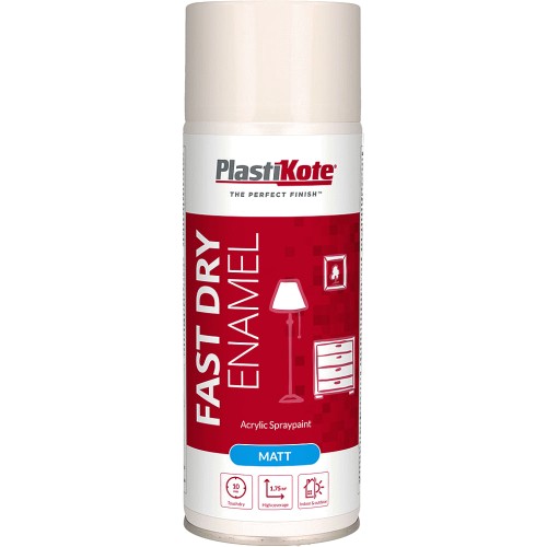 PlastiKote White Fast Dry Enamel Acrylic Matt Spray Paint Compare Prices & Where To Buy