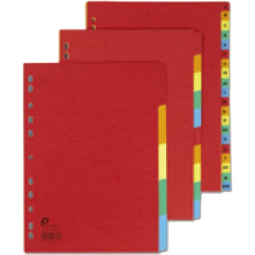 5 Star Office Dividers 10-Part Bright Colour A4 Assorted (10) - Compare ...