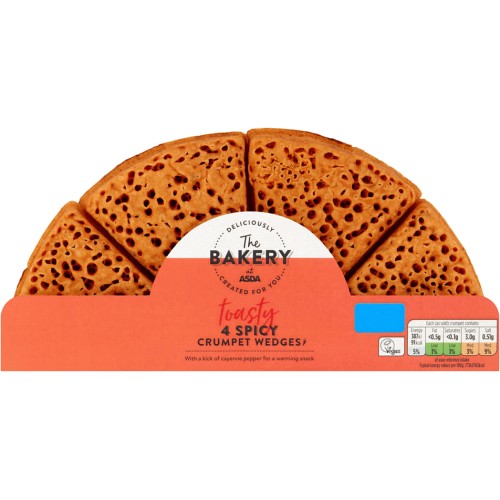 The BAKERY at ASDA 4 Spicy Crumpet Wedges (4) Compare Prices & Where