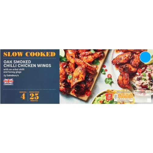 Sainsbury's Slow Cooked Oak Smoked Chilli Chicken Wings (3 x 1kg