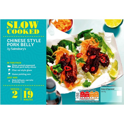 Sainsbury's Slow Cooked Chinese Style British Pork Belly (450g