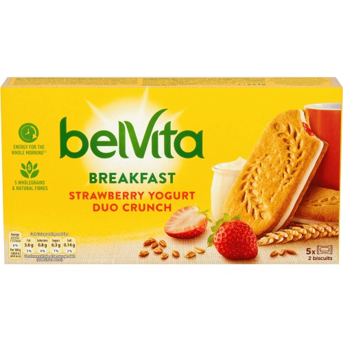 BelVita Breakfast Biscuits Milk & Cereals 5 Pack 225G - Tesco Groceries