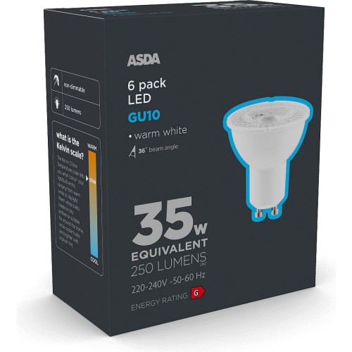 Asda light clearance bulbs g9