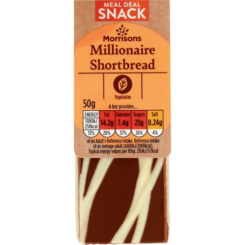 Morrisons Millionaire Shortbread Bar (50g) Compare Prices & Where To