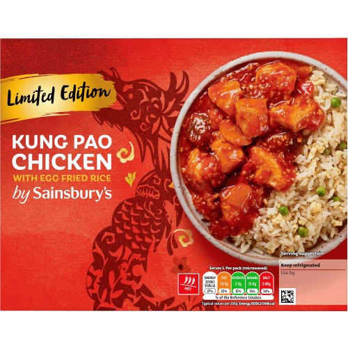 Sainsbury's Kung Pao Chicken with Egg Fried Rice Limited Edition Ready