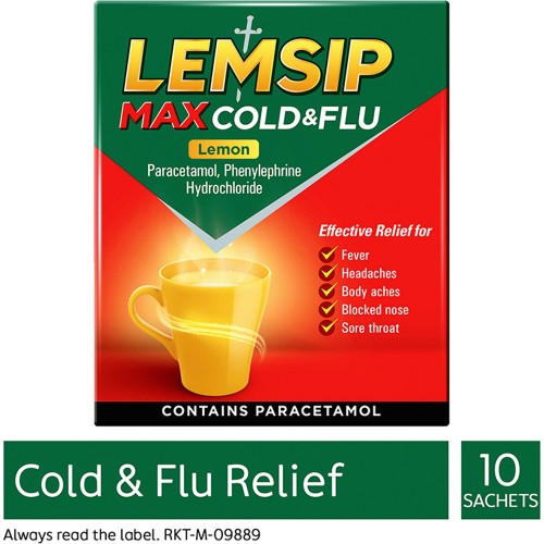 Max Cold & Flu Lemon Sachets