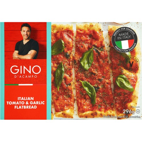 Gino D&amp;#39;Acampo Italian Tomato &amp; Garlic Flatbread (296g) - Compare Prices ...