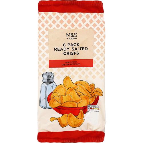 M&S Ready Salted Crisps (6 x 25g) Compare Prices & Where To Buy