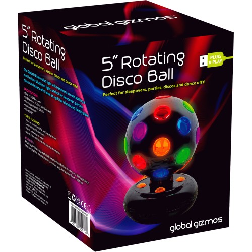 Global Gizmos 5" USB Rotating Disco Ball Compare Prices & Where To Buy Trolley.co.uk