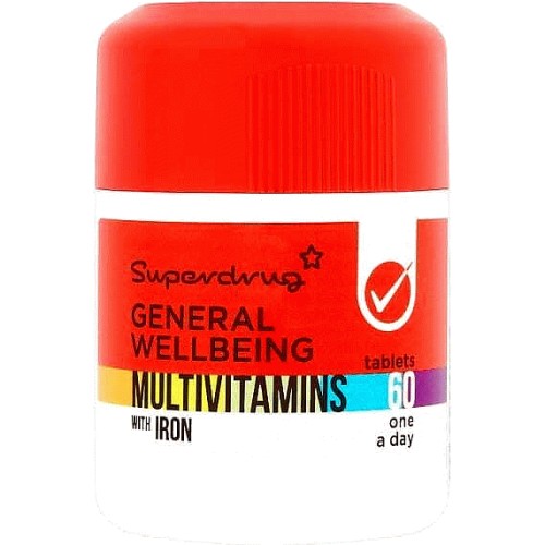 Superdrug Multivitamins With Iron Tablets (60) Compare Prices & Where