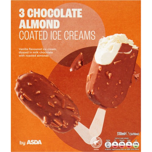 Heavenly Moments Chocolate Almond Crunch Ice Creams 3x110