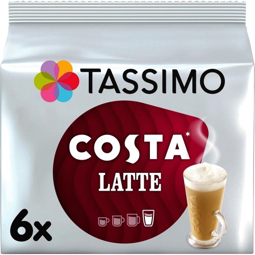 Tassimo Costa Latte Coffee Pods (6) Compare Prices & Where To Buy