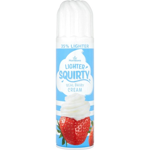 Morrisons Lighter Real Dairy Spray Cream