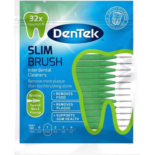 DenTek Extra Fine Interdental Brushes ISO 1 (32 x 0.45mm) Compare