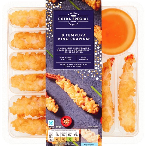 ASDA Extra Special 8 Tempura King Prawns (190g) Compare Prices