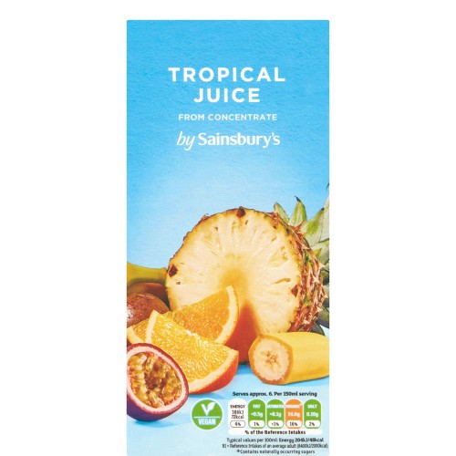 Sainsbury's Tropical Juice from Concentrate (1 Litre) Compare Prices