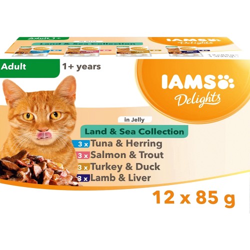 Iams Delights Land & Sea Jelly Pouches