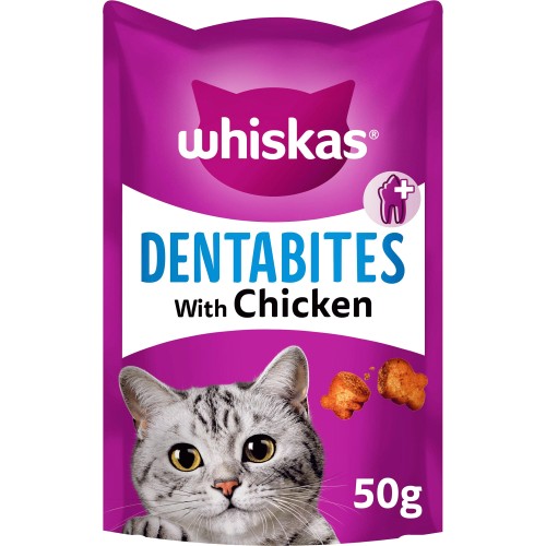 Dentabites Adult Cat Dental Treat Biscuits with Chicken